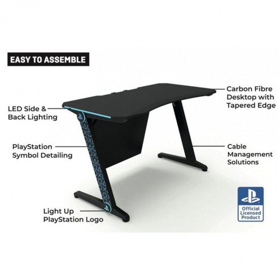 X Rocker PlayStation Gaming Desk LED Lights PC Office Workstation RGB X Rocker PlayStation Gaming Desk LED Lights PC Office Workstation RGB